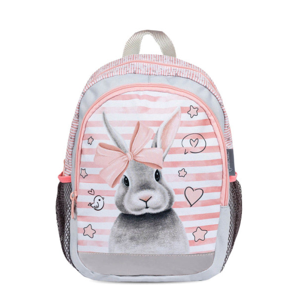 Belmil | Kiddy Plus Kindergartenrucksack "Sweet Bunny" für 3-6 Jährige Kinder mit Brustgurt | 305-4/A/44