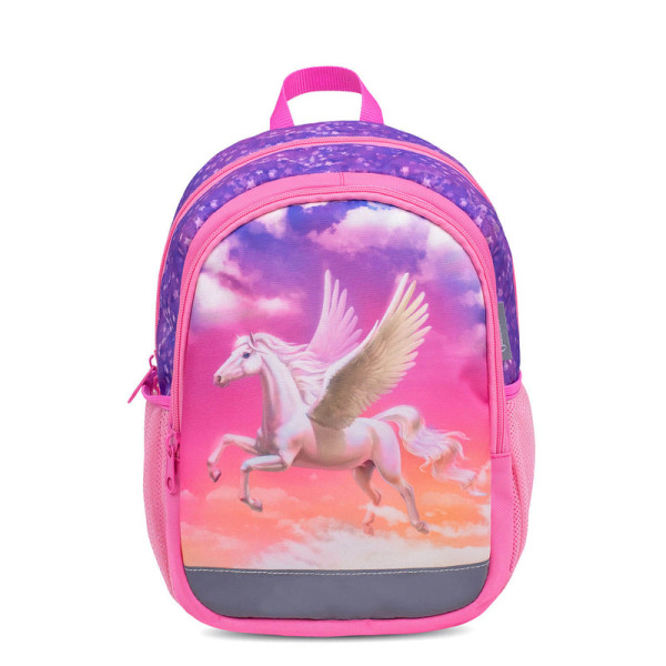 Belmil | Kiddy Plus Kindergartenrucksack "Pegasus" für 3-6 Jährige Kinder mit Brustgurt | 305-4/A/28