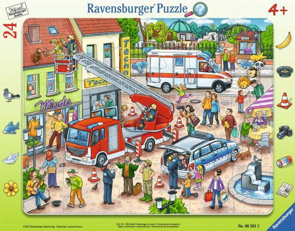 Ravensburger Puzzle | 110, 112 - Eilt herbei! | 24 Teile