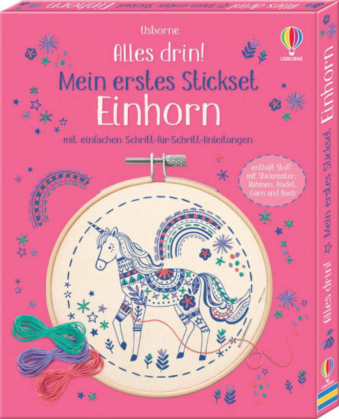 Usborne | Alles drin! Mein erstes Stickset: Einhorn | Bryan, Lara