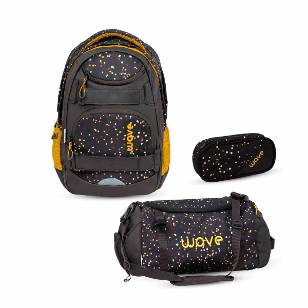 Belmil | Wave Infinity Move Schulrucksack Set 3 tlg. "Dots Sand" | 338-92/ASET-2/29