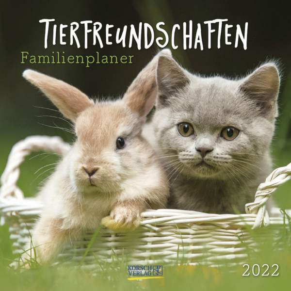 Korsch Verlag | Tierfreundschaften - Familientimer 2022 | 