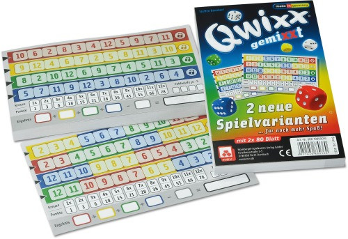 Nürnberger-Spielkarten-Verlag | Qwixx gemiXXt Zusatzblock | 4033
