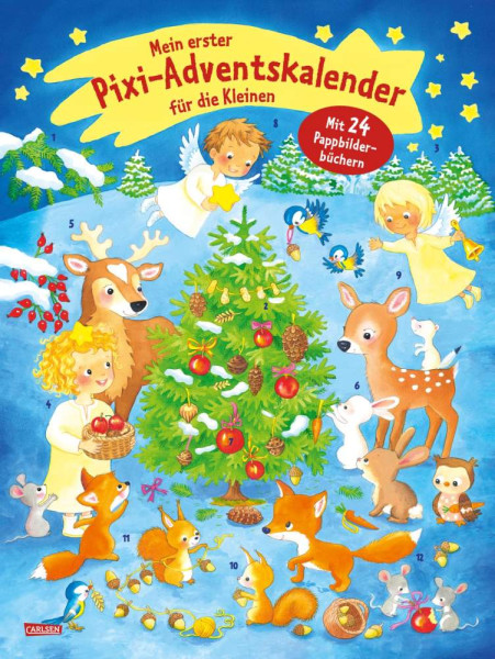Carlsen | Mein erster Pixi-Adventskalender für die Kleinen - mit 24 Pappbilderbüchern - 2022