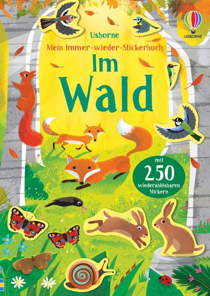 Usborne | Mein Immer-wieder-Stickerbuch: Im Wald | Young, Caroline