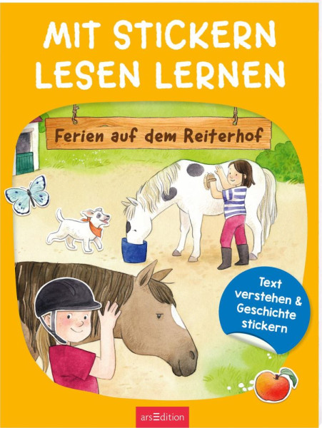 arsEdition | Mit Stickern Lesen lernen – Ferien auf dem Reiterhof | Moser, Annette