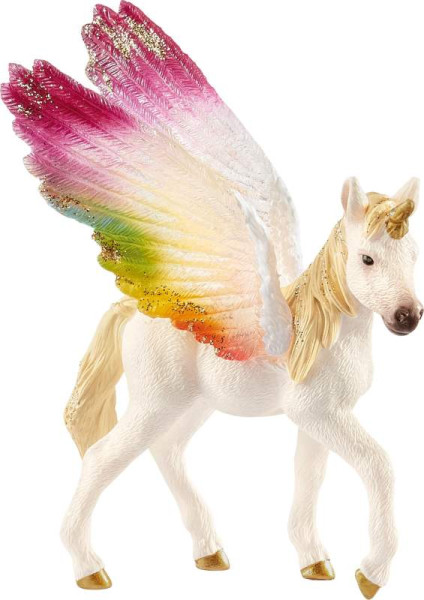 Schleich |® bayala  Geflügeltes Regenbogeneinhorn, Fohlen | 70577