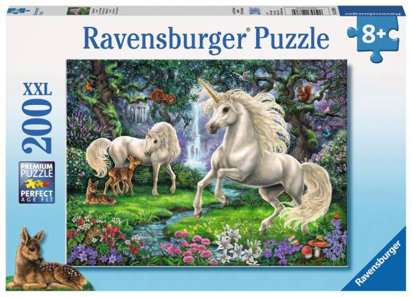 Ravensburger Puzzle | Geheimnisvolle Einhörner | 200 XXL Teile