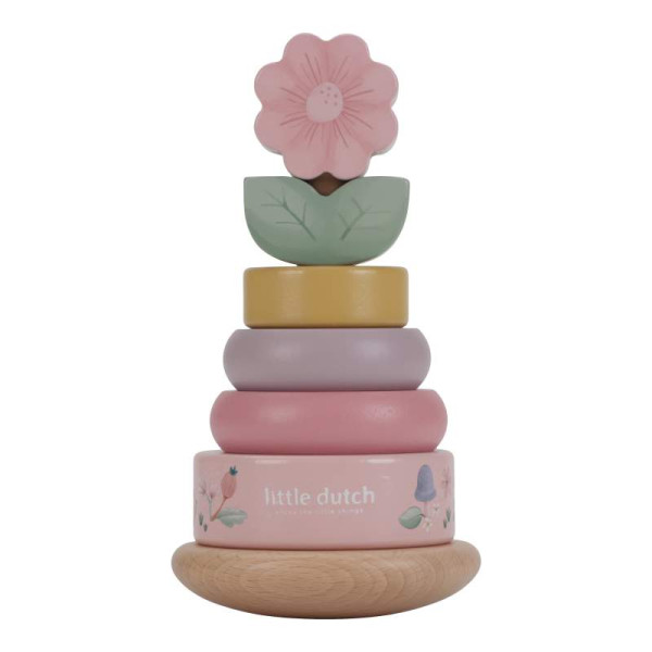 Little Dutch | Holz-Stapelturm mit Ringen Fairy Garden FSC | LD7342