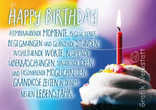 Grafik Werkstatt | Postkarte | Happy Birthday