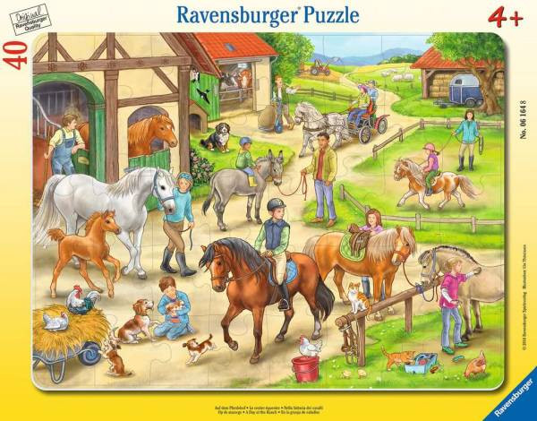 Ravensburger | Puzzle Auf dem Pferdehof | 40 Teile