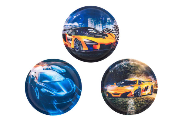 Belmil | Patches mit Klettverschluss Set 3-teilig- kompatibel mit Schulranzen Classy Plus/Smarty/Motion "Racing" | 336/B6/64