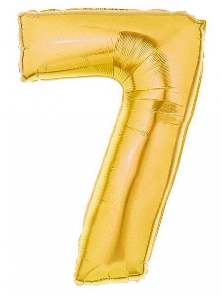 Karaloon | Folienballon | Zahl 7 | gold