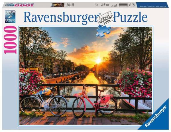 Ravensburger Puzzle | Fahrräder in Amsterdam | 1000 Teile