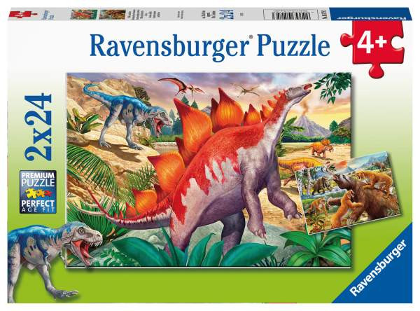 Ravensburger | Wilde Urzeittiere         2x24p | 05179