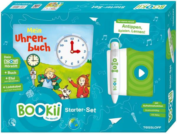 Tessloff Verlag | BOOKii Starterset Uhrenbuch Buch + Hörstift