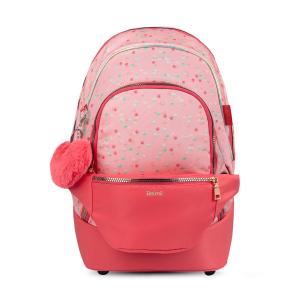 Belmil | 2-IN-1 Schultasche & Gürteltasche 2-teilig "Rose Quartz" | 338-84/P/30