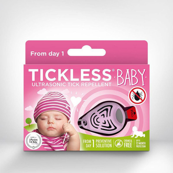 Tickless | Ultraschall-Zeckenschutz Baby | Pink