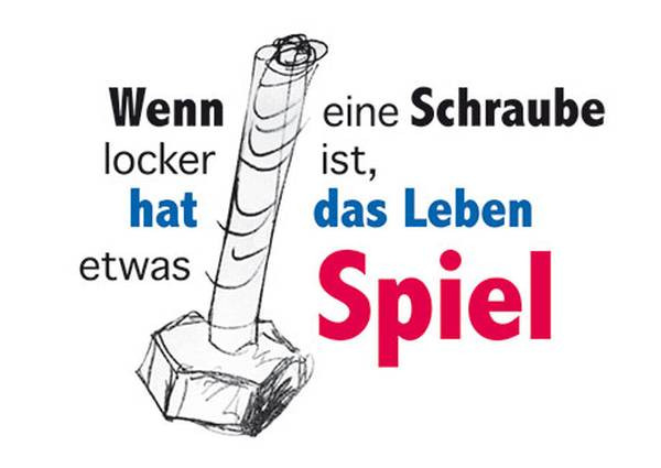 Rannenberg und Friends | Postkarte "Schraube locker"