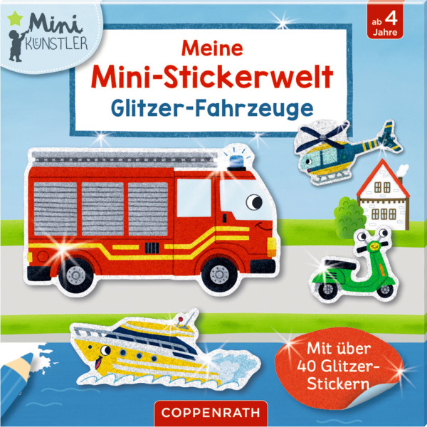 Coppenrath | Meine Mini-Stickerwelt: Glitzer-Fahrzeuge (Mini-Künstler)