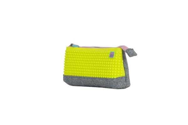 Trendbuzz | Pixie Schlampermäppchen grau / neon gelb | PXA-01-W05