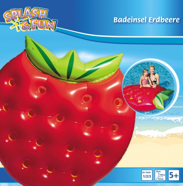 Vedes | SF Badeinsel Erdbeere, 143x140x25cm | 77000828