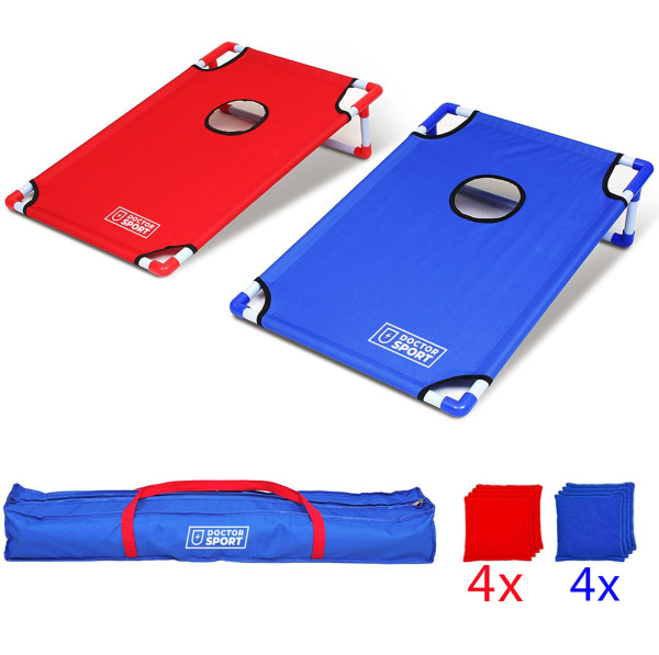 Ubergames |DOPPEL-CORNHOLE-SET BLAU-ROT | 6013740061068